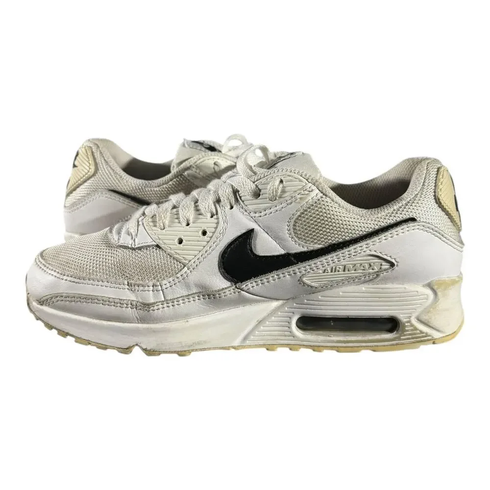 Nike Air Max 90 White Black Women’s 8.5 Classic Low Top Running Shoes